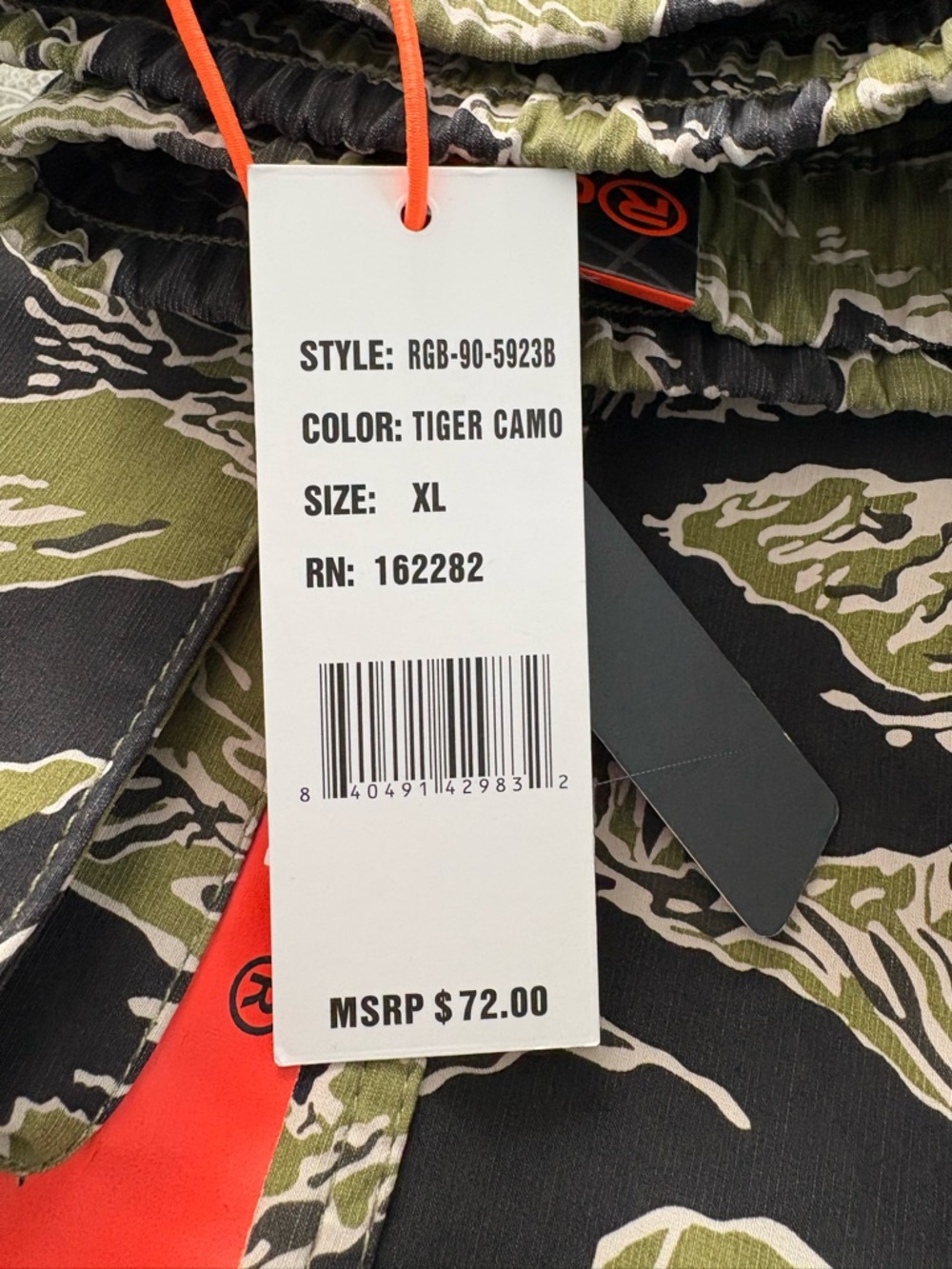 NWT RGSTR Tech Cargo Pants Tiger Camo Prints Men’s XL Streetwear Pockets - Picture 10 of 14